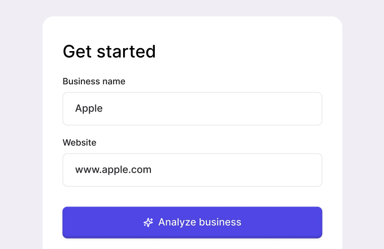 Analyze business interface