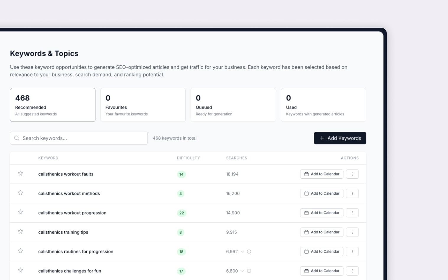 Automated Keyword Research